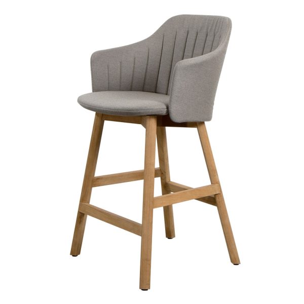 Choice Outdoor Counter Chair - Wood Base - w  Back and Seat Cushion Online