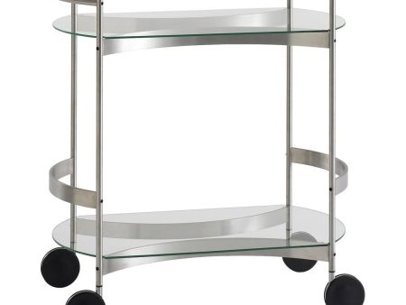 Orbis Mobile Rectangular Serving Cart For Cheap