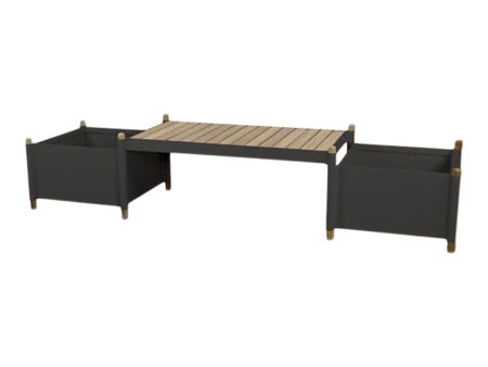 Sticks Outdoor Bench w  Planters Cheap