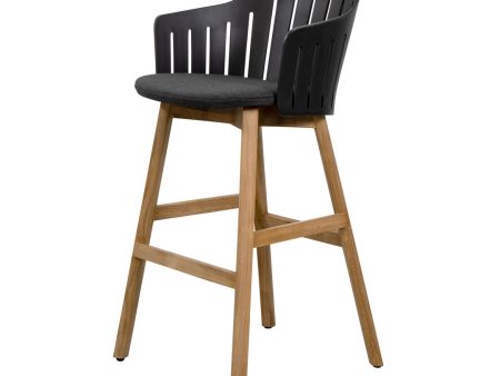 Choice Outdoor Bar Chair - Wood Base - w  Seat Cushion on Sale