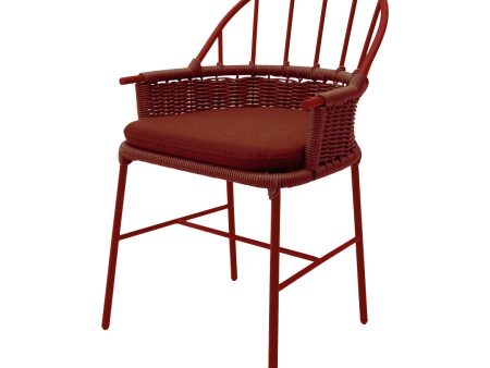 1730 Outdoor Dining Armchair w  Cushion For Discount