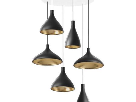 Swell Chandelier - 6 Pendants Cheap