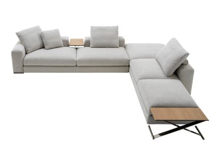 Ananta L-Shaped Sectional Sofa w  Two Tables Composition For Cheap