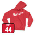 Red Men s Ice Hockey Script Hoodie - Matt Cassidy Cheap