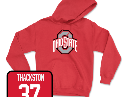 Red Men s Gymnastics Team Hoodie - Parker Thackston Fashion