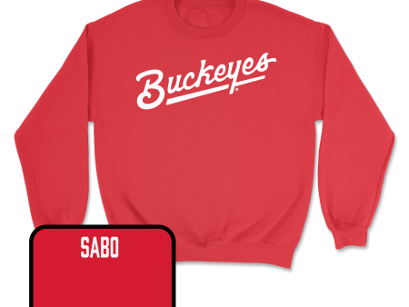 Red Men s Golf Script Crew - Tyler Sabo Online Sale