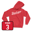 Red Men s Ice Hockey Script Hoodie - Davis Burnside Hot on Sale