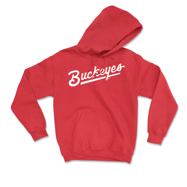 Red Men s Ice Hockey Script Hoodie - Dalton Messina Sale