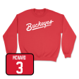 Red Men s Ice Hockey Script Crew - Davis Burnside For Discount